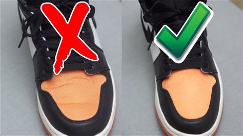 how to fix creased jordans.